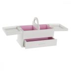   Ékszeres doboz DKD Home Decor 16 x 17 x 28 cm Fehér Világos rózsaszín Fa MDF MOST 24286 HELYETT 14212 Ft-ért!