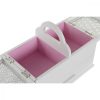 Ékszeres doboz DKD Home Decor 16 x 17 x 28 cm Fehér Világos rózsaszín Fa MDF MOST 24286 HELYETT 14212 Ft-ért!