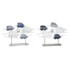   Dekoratív Figura DKD Home Decor 63 x 9 x 44 cm Szürke Kék Fehér Spirálok (2 egység) MOST 57566 HELYETT 33691 Ft-ért!