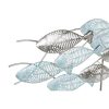 Dekoratív Figura DKD Home Decor 65,4 x 9 x 39,5 cm Ezüst színű Kék Aranysàrga Spirálok Mediterrán (2 egység) MOST 57311 HELYETT 36270 Ft-ért!