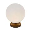 Asztali lámpa DKD Home Decor Természetes Fa Polietilén Alumínium Fehér (20 x 20 x 23 cm) MOST 29677 HELYETT 15064 Ft-ért!