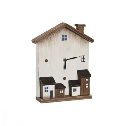 настолен часовник DKD Home Decor 26 x 7 x 31 cm Fehér Házak MOST 23481 HELYETT 13741 Ft-ért!