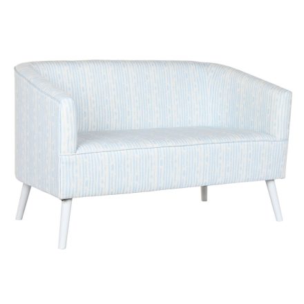 Kanapé DKD Home Decor Kék Fehér Égszínkék Fém Csíkok Mediterrán 130 x 68 x 78 cm MOST 220977 HELYETT 141733 Ft-ért!