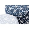 Lábtartó DKD Home Decor 31 x 31 x 33 cm Kék Égszínkék Fenyő Geometrikus Mediterrán (2 egység) MOST 54635 HELYETT 34576 Ft-ért!