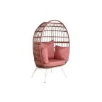   Kerti fotel DKD Home Decor 99 x 71 x 147 cm Fém Terrakotta szintetikus rattan Fehér MOST 258736 HELYETT 143817 Ft-ért!