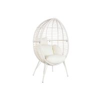   Kerti fotel DKD Home Decor 90 x 65 x 151 cm Fém szintetikus rattan Fehér MOST 255209 HELYETT 141717 Ft-ért!