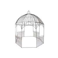   Pergola DKD Home Decor Fekete Vas (304 x 304 x 332 cm) MOST 463555 HELYETT 297315 Ft-ért!