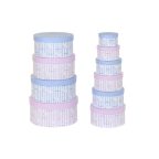   Halmozható Rendszerező Doboz Készlet DKD Home Decor Kék Rózsaszín Préselt Papír (37,5 x 37,5 x 18 cm) MOST 56422 HELYETT 33021 Ft-ért!
