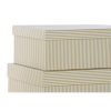 Halmozható Rendszerező Doboz Készlet DKD Home Decor Fehér Négyzetben Préselt Papír Mustár (43,5 x 33,5 x 15,5 cm) MOST 41448 HELYETT 24257 Ft-ért!
