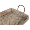 Tálca készlet DKD Home Decor Sárga Természetes 48 x 38 x 15 cm 52 x 38 x 15 cm (2 egység) MOST 46970 HELYETT 27490 Ft-ért!
