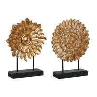   Dekoratív Figura DKD Home Decor 25 x 8 x 34 cm Fekete Aranysàrga modern Körös (2 egység) MOST 33636 HELYETT 19685 Ft-ért!
