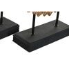 Dekoratív Figura DKD Home Decor 25 x 8 x 34 cm Fekete Aranysàrga modern Körös (2 egység) MOST 33636 HELYETT 19685 Ft-ért!