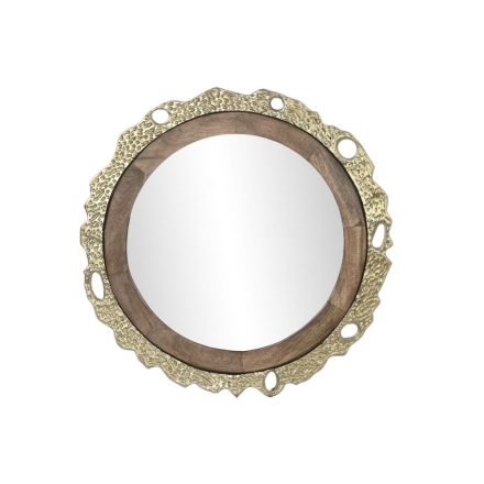 Falitükör DKD Home Decor Barna Aranysàrga 78,5 x 2,5 x 78,5 cm MOST 142102 HELYETT 97212 Ft-ért!