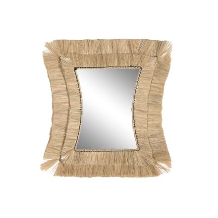 Falitükör DKD Home Decor 62 x 4 x 70 cm Kristály Bali Juta MOST 29243 HELYETT 20008 Ft-ért!