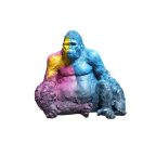   Dekoratív Figura DKD Home Decor Többszínű modern Gorilla 92 x 64 x 85 cm MOST 344455 HELYETT 220929 Ft-ért!