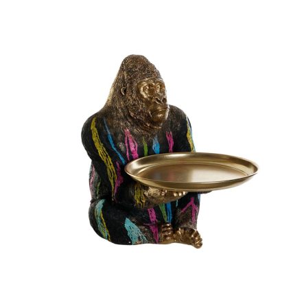 Dekoratív Figura DKD Home Decor 38 x 46 x 50,5 cm Többszínű Gorilla MOST 107089 HELYETT 67770 Ft-ért!