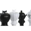 Dekoratív Figura DKD Home Decor Fehér Fekete Sakk Bábuk 12 x 12 x 25,5 cm (4 egység) MOST 52524 HELYETT 30739 Ft-ért!