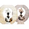 Dekoratív Figura DKD Home Decor 21 x 7,5 x 38,5 cm Bézs szín Aranysàrga Barna Fehér Gyarmati Afrikai Nő (2 egység) MOST 42098 HELYETT 24638 Ft-ért!