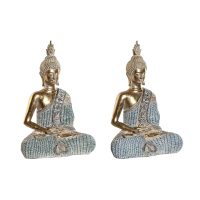   Dekoratív Figura DKD Home Decor 23 x 13 x 34 cm Kék Buddha Türkizkék Keleti Decapé (2 egység) MOST 45006 HELYETT 26341 Ft-ért!