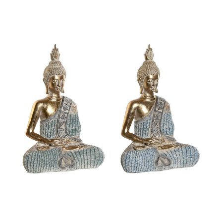 Dekoratív Figura DKD Home Decor 23 x 13 x 34 cm Kék Buddha Türkizkék Keleti Decapé (2 egység) MOST 45006 HELYETT 26341 Ft-ért!