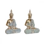   Dekoratív Figura DKD Home Decor 18,6 x 9,7 x 27 cm Kék Buddha Türkizkék Keleti Decapé (2 egység) MOST 30790 HELYETT 18024 Ft-ért!