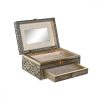 Ékszeres doboz DKD Home Decor 17,5 x 12,5 x 8,5 cm Pezsgő Természetes Alumínium MOST 17278 HELYETT 10343 Ft-ért!