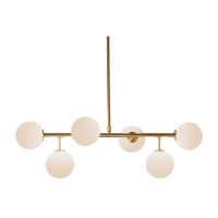   Mennyezeti Lámpa DKD Home Decor 83 x 36 x 36 cm Kristály Aranysàrga Fém Fehér MOST 123354 HELYETT 78064 Ft-ért!