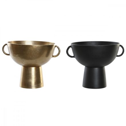Váza DKD Home Decor 34 x 28 x 26 cm Fekete Aranysàrga Alumínium modern (2 egység) MOST 83747 HELYETT 52996 Ft-ért!