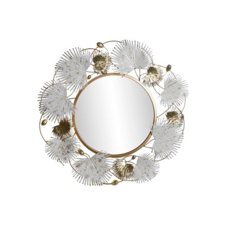 Falitükör DKD Home Decor Fehér Aranysàrga Növényi levél 93 x 7 x 93 cm MOST 73940 HELYETT 50582 Ft-ért!