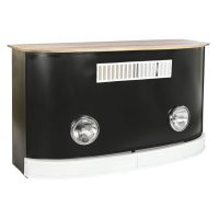   Tárolóbútor DKD Home Decor BAR Fehér Barna Fekete Alumínium Vas Mangófa 157 x 52 x 90 cm MOST 443957 HELYETT 284748 Ft-ért!