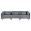 Sarokkanapé DKD Home Decor Szürke Fém modern 276 x 152,5 x 84 cm MOST 657191 HELYETT 421512 Ft-ért!