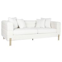   Kanapé DKD Home Decor Fehér Fém 205 x 85 x 73 cm MOST 475683 HELYETT 362043 Ft-ért!