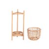 Kaspó DKD Home Decor 25 x 25 x 70 cm Természetes Rattan Bali MOST 53483 HELYETT 31302 Ft-ért!