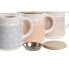 Olajszóró Húshoz, vagy Halhoz DKD Home Decor Kék Rózsaszín Rozsdamentes acél Sárga Kőedény Fa MDF 680 ml 3 egység MOST 29862 HELYETT 17478 Ft-ért!