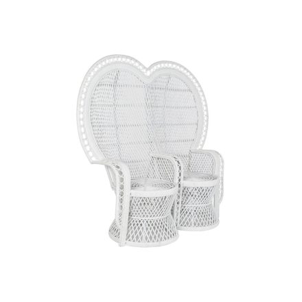Kerti fotel DKD Home Decor Fehér 188 x 50 x 140 cm 154 x 70 x 144 cm 15700 x 68 x 145,5 cm MOST 393521 HELYETT 252396 Ft-ért!