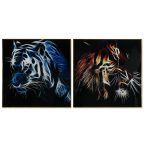   Kép DKD Home Decor Tigris 80 x 3 x 80 cm modern (2 egység) MOST 111134 HELYETT 70325 Ft-ért!