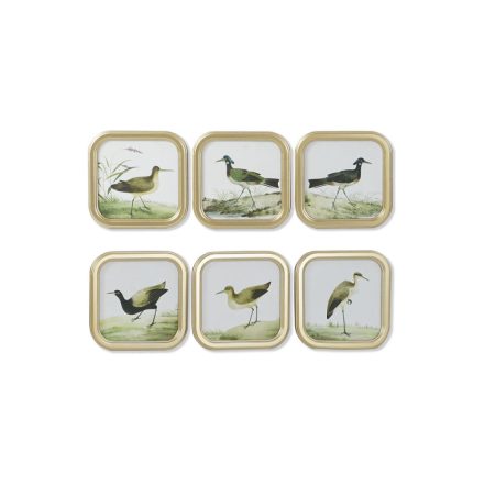 Kép DKD Home Decor madarak Cottage 30 x 2 x 30 cm (6 egység) MOST 83925 HELYETT 53112 Ft-ért!