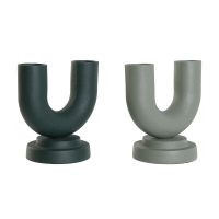   Váza Home ESPRIT Zöld Alumínium 18 x 13 x 19 cm (2 egység) MOST 55068 HELYETT 32227 Ft-ért!