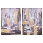   Kép Home ESPRIT Absztrakt modern 62 x 4,5 x 82 cm (2 egység) MOST 53429 HELYETT 31268 Ft-ért!