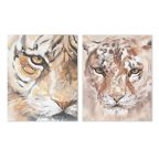   Kép Home ESPRIT Gyarmati Tigris 80 x 3,7 x 100 cm (2 egység) MOST 107267 HELYETT 67878 Ft-ért!