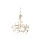   Mennyezeti Lámpa Home ESPRIT Fehér Világos barna Fa Fém 25 W 60 x 53 x 55 cm MOST 82448 HELYETT 52177 Ft-ért!