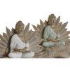 Dekoratív Figura Home ESPRIT Fehér Zöld Buddha Keleti 30 x 6 x 15 cm (2 egység) MOST 26892 HELYETT 15742 Ft-ért!