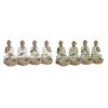 Dekoratív Figura Home ESPRIT Fehér Zöld Buddha Keleti 24 x 9 x 11 cm (2 egység) MOST 29104 HELYETT 17031 Ft-ért!