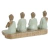 Dekoratív Figura Home ESPRIT Fehér Zöld Buddha Keleti 24 x 9 x 11 cm (2 egység) MOST 29104 HELYETT 17031 Ft-ért!