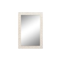   Falitükör Home ESPRIT Fehér Természetes Mangófa Indiai Férfi 94 x 3 x 140 cm MOST 124058 HELYETT 78510 Ft-ért!