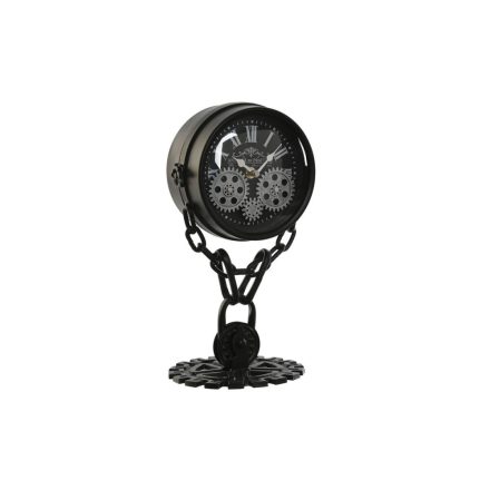 настолен часовник Home ESPRIT Fekete Ezüst színű Fém Kristály 18 x 17 x 33 cm MOST 39824 HELYETT 23307 Ft-ért!