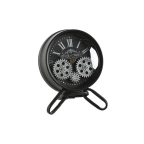   настолен часовник Home ESPRIT Fekete Ezüst színű Fém Kristály 16,5 x 11 x 21 cm MOST 23644 HELYETT 13840 Ft-ért!