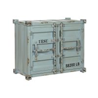   Palacktartó Home ESPRIT Türkizkék Fém Fa MDF 77 x 37 x 64 cm MOST 232771 HELYETT 149298 Ft-ért!