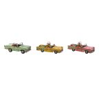   Dekoratív Figura Home ESPRIT Autó Sárga Rózsaszín Vintage 26 x 11 x 9 cm (3 egység) MOST 54736 HELYETT 32037 Ft-ért!