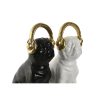 Dekoratív Figura Home ESPRIT Fehér Fekete Aranysàrga Kutya 12 x 18 x 30 cm (2 egység) MOST 35570 HELYETT 20818 Ft-ért!